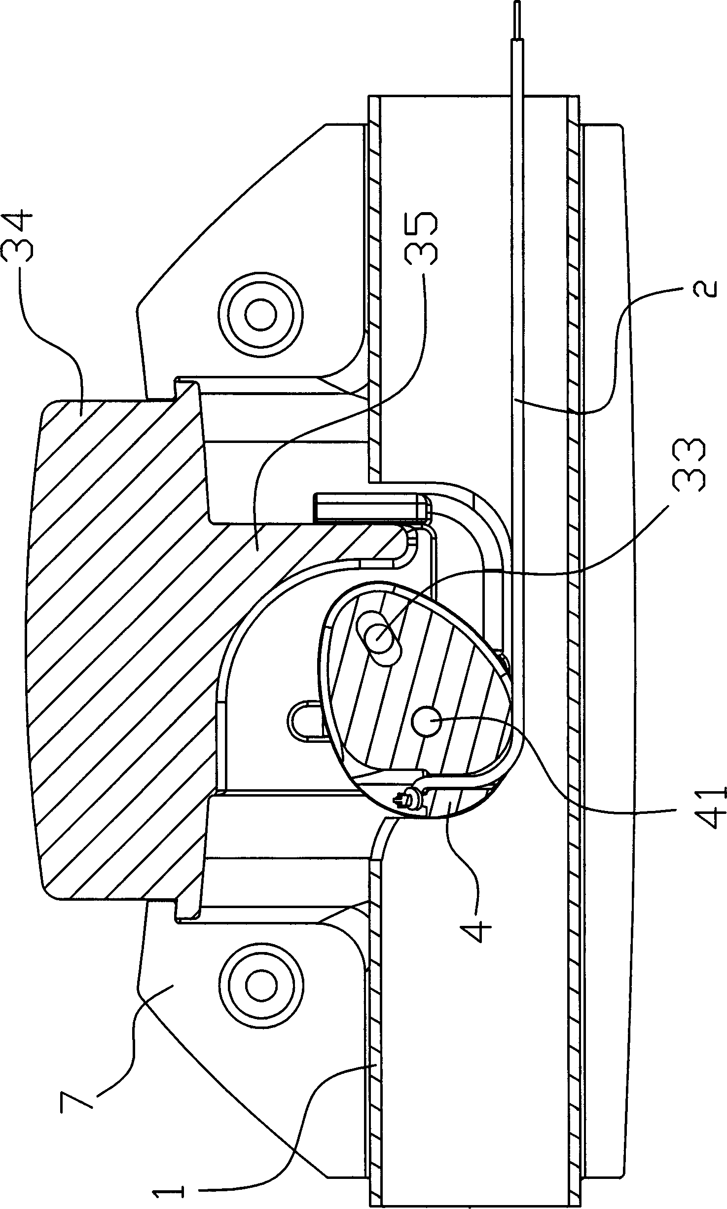 Brake pulling device used for cart