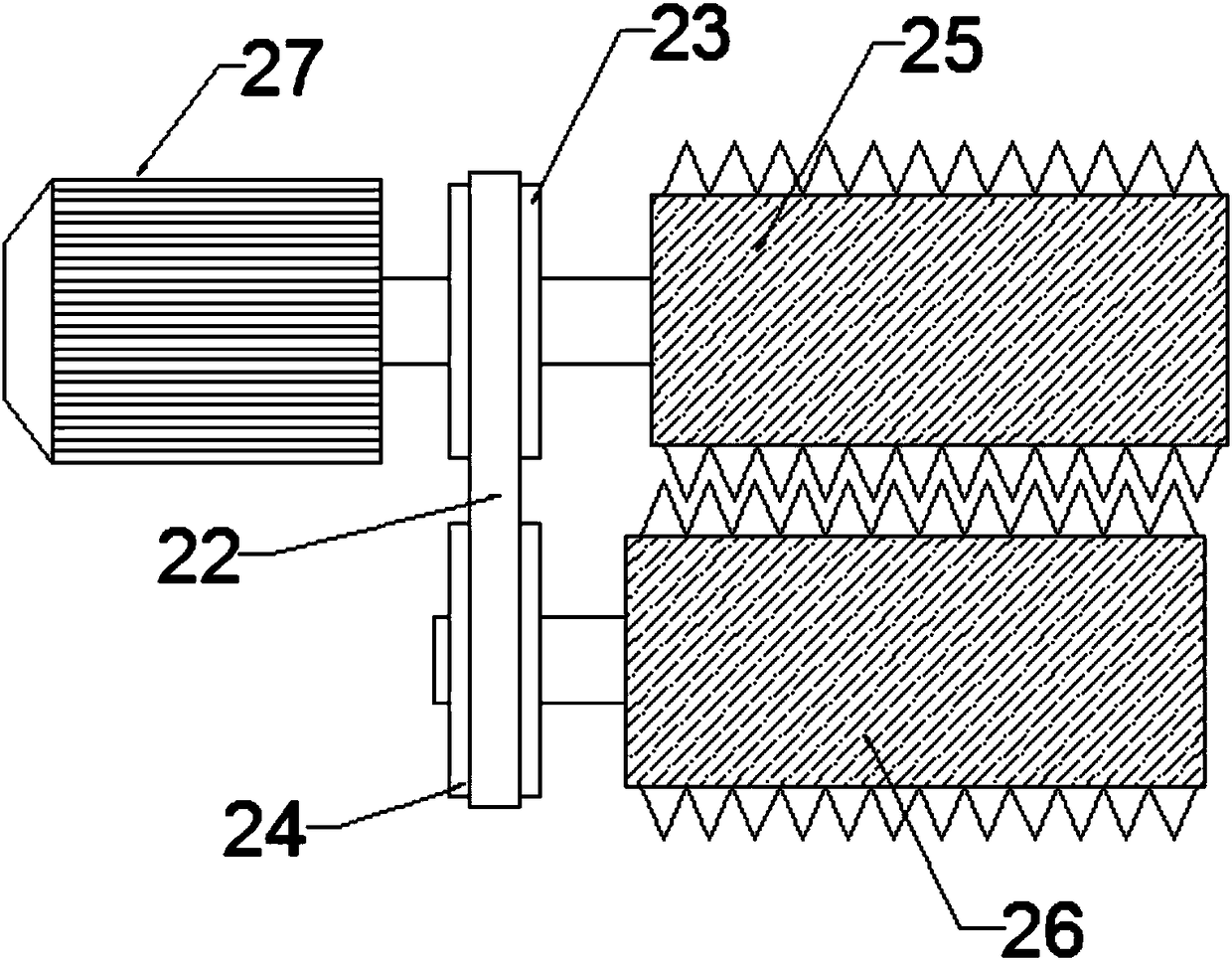 Electronic garbage crushing device convenient to recover