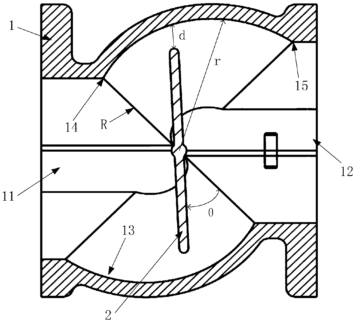 Throttle valve and engine