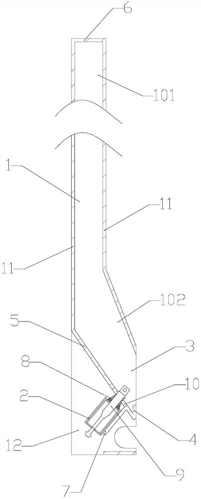 Single-port cigarette inlet and outlet structure, cigarette selling machine with same and cigarette selling method