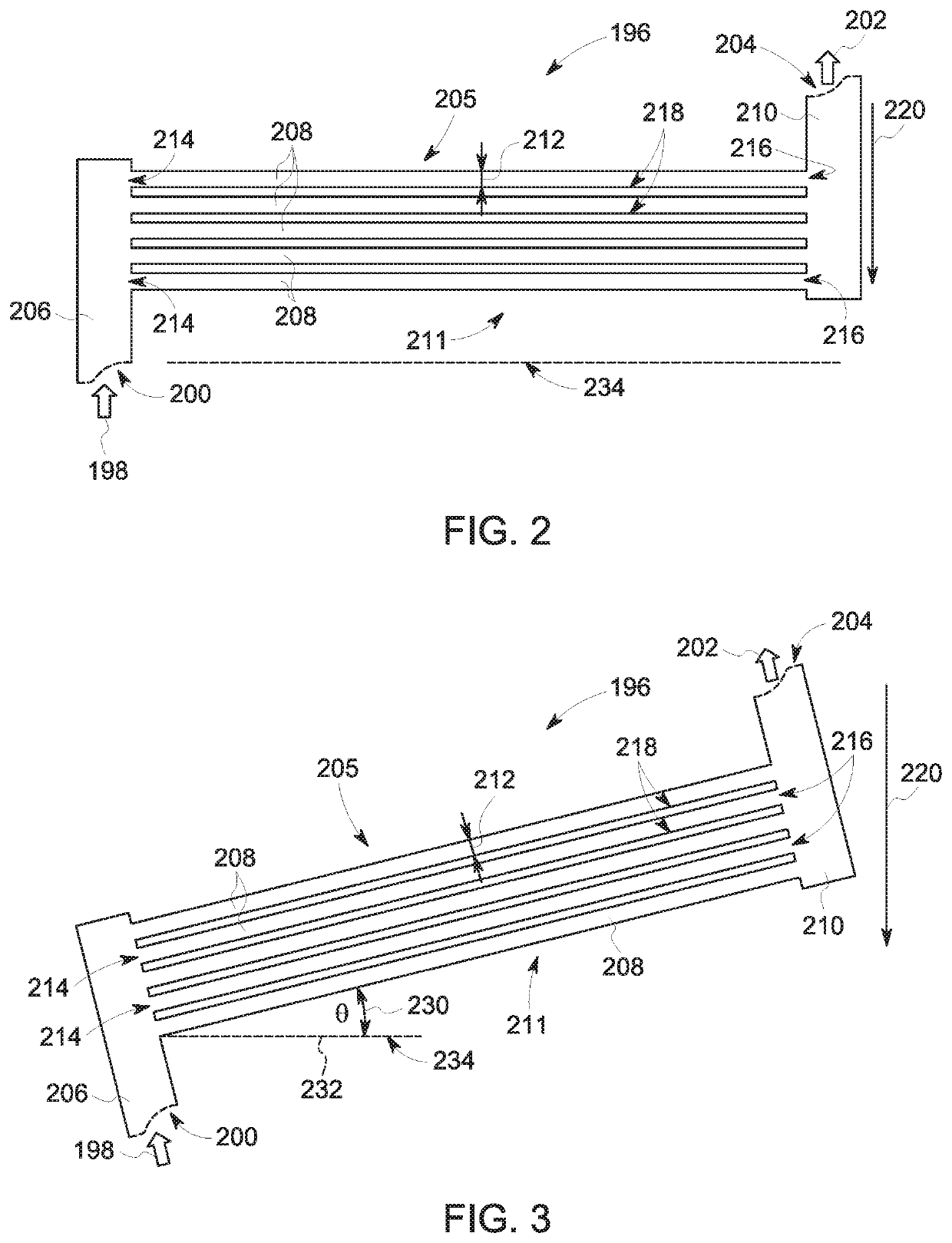 Separation devices, associated methods, and systems