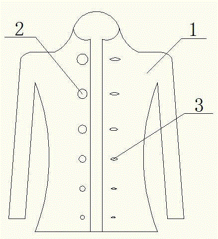 Anti-mistakenly-buttoning jacket