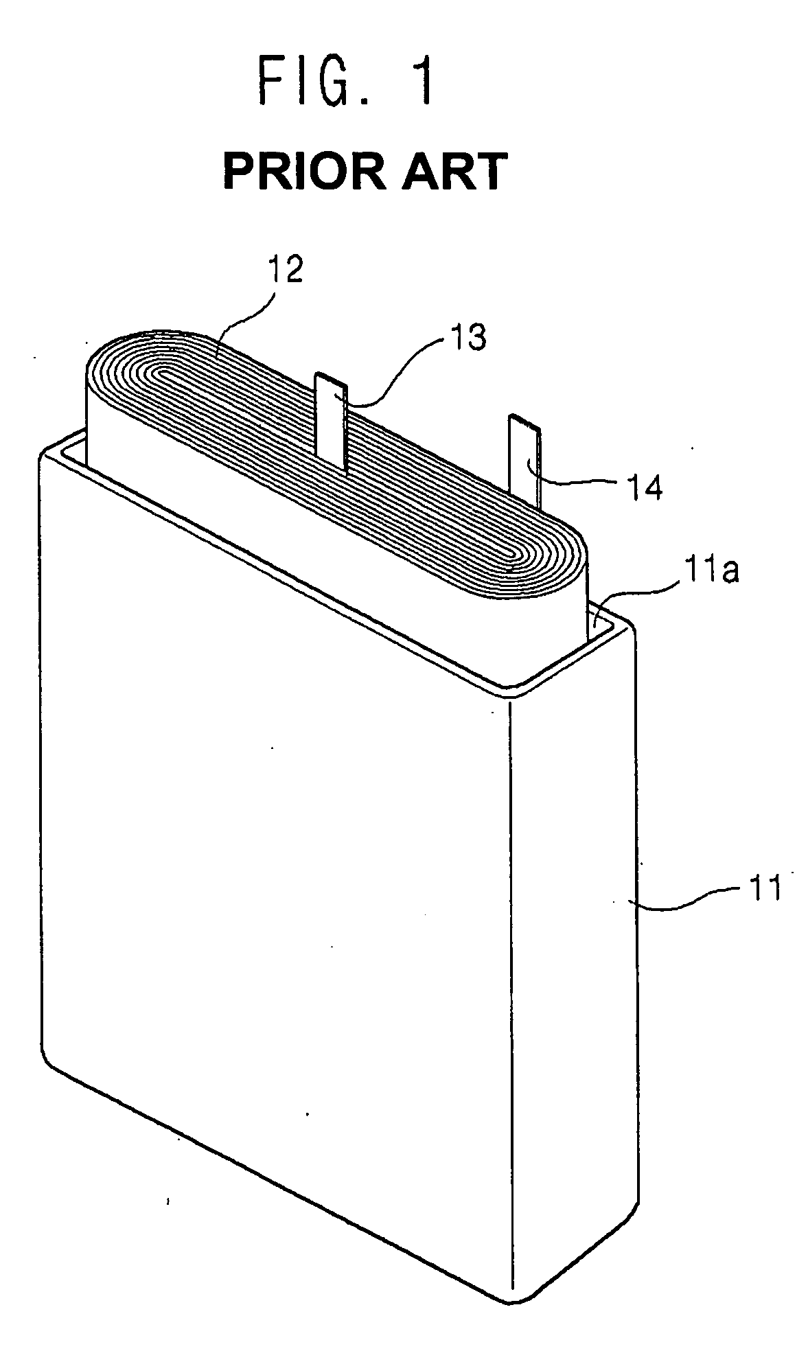 Secondary battery and method with electrode tap positioned at short side portion of secondary battery can