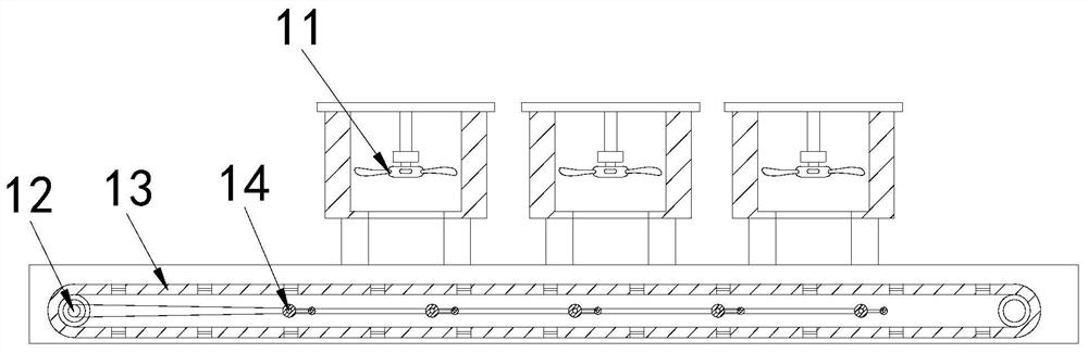 Draining and blow-drying equipment for agricultural product processing