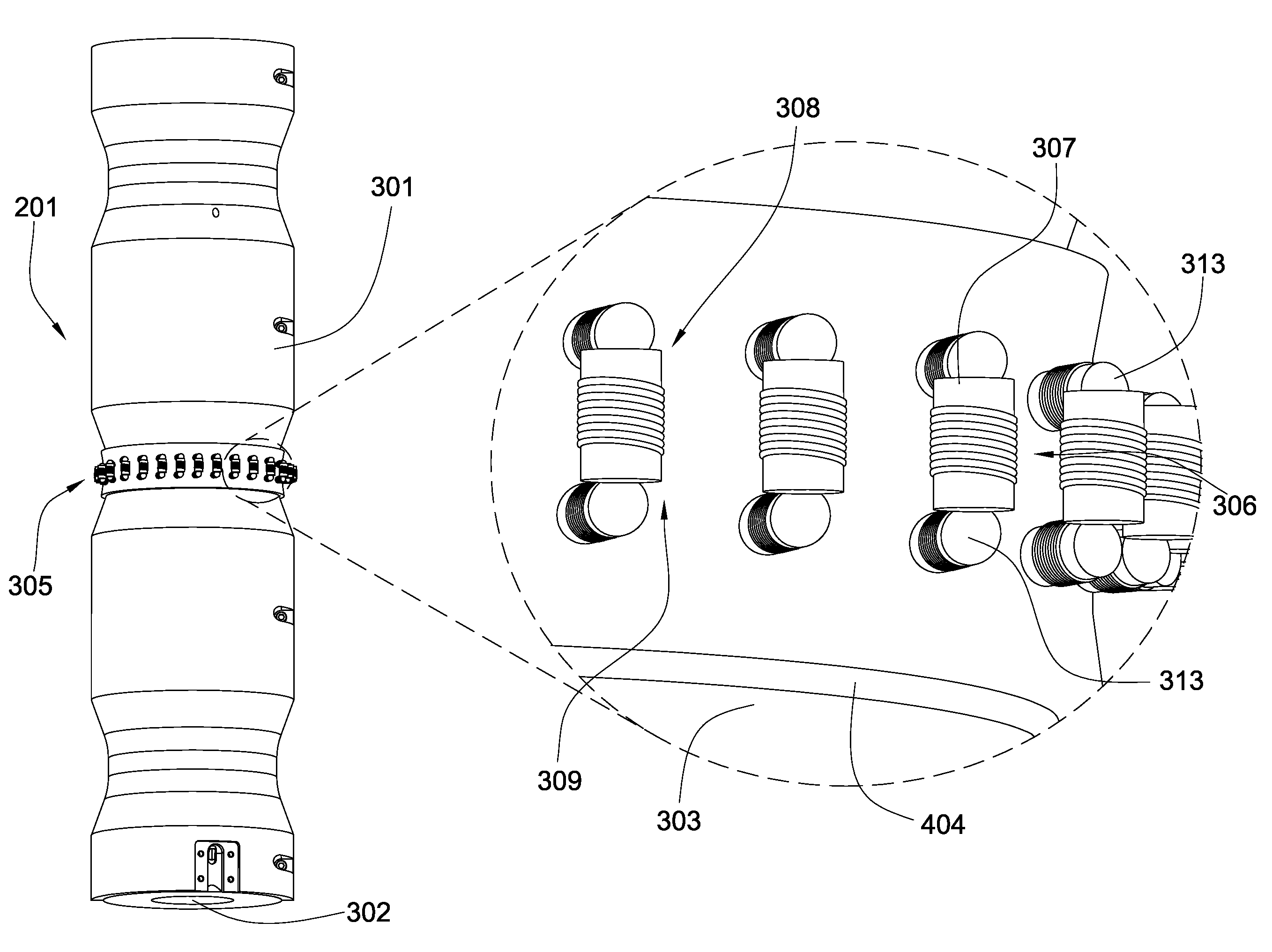 Externally guided and directed field induction resistivity tool