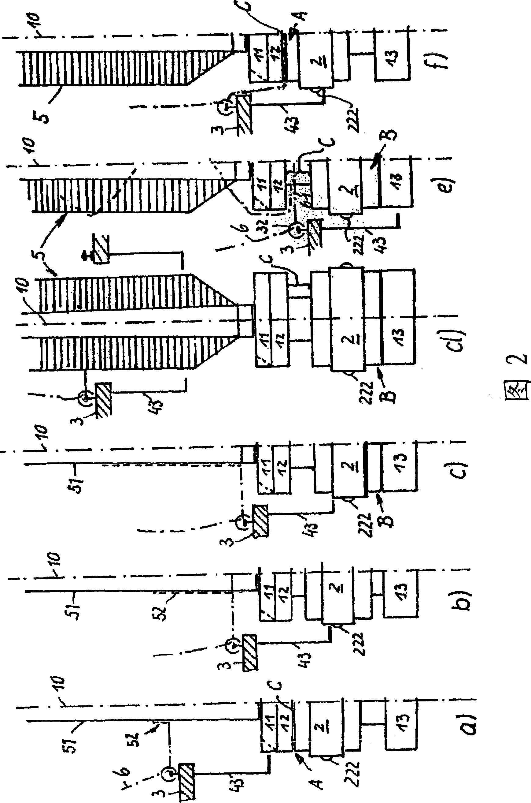 Yarn clamping device for underwinding yarns on spindles of a ring spinning or ring twisting machine