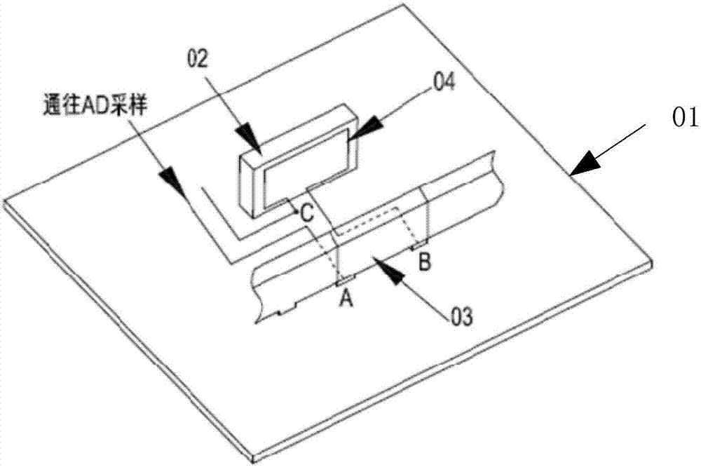 Lead wire structure of manganese-copper current divider, PCB and wiring structure of PCB