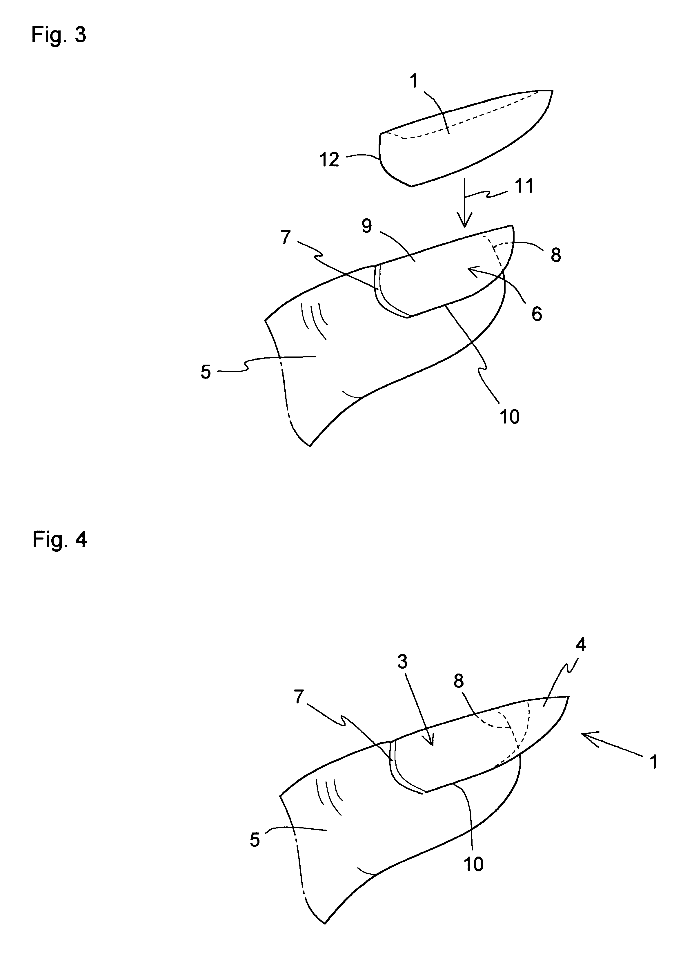 Method for manufacturing a false nail chip