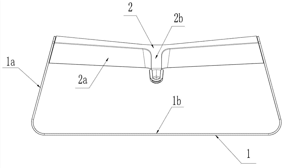 Hollowed-out base for liquid crystal display television