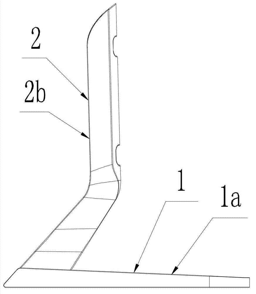 Hollowed-out base for liquid crystal display television