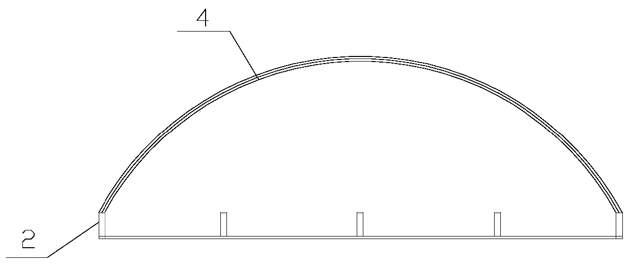 Bent beam skeleton membrane structure environment-friendly silo