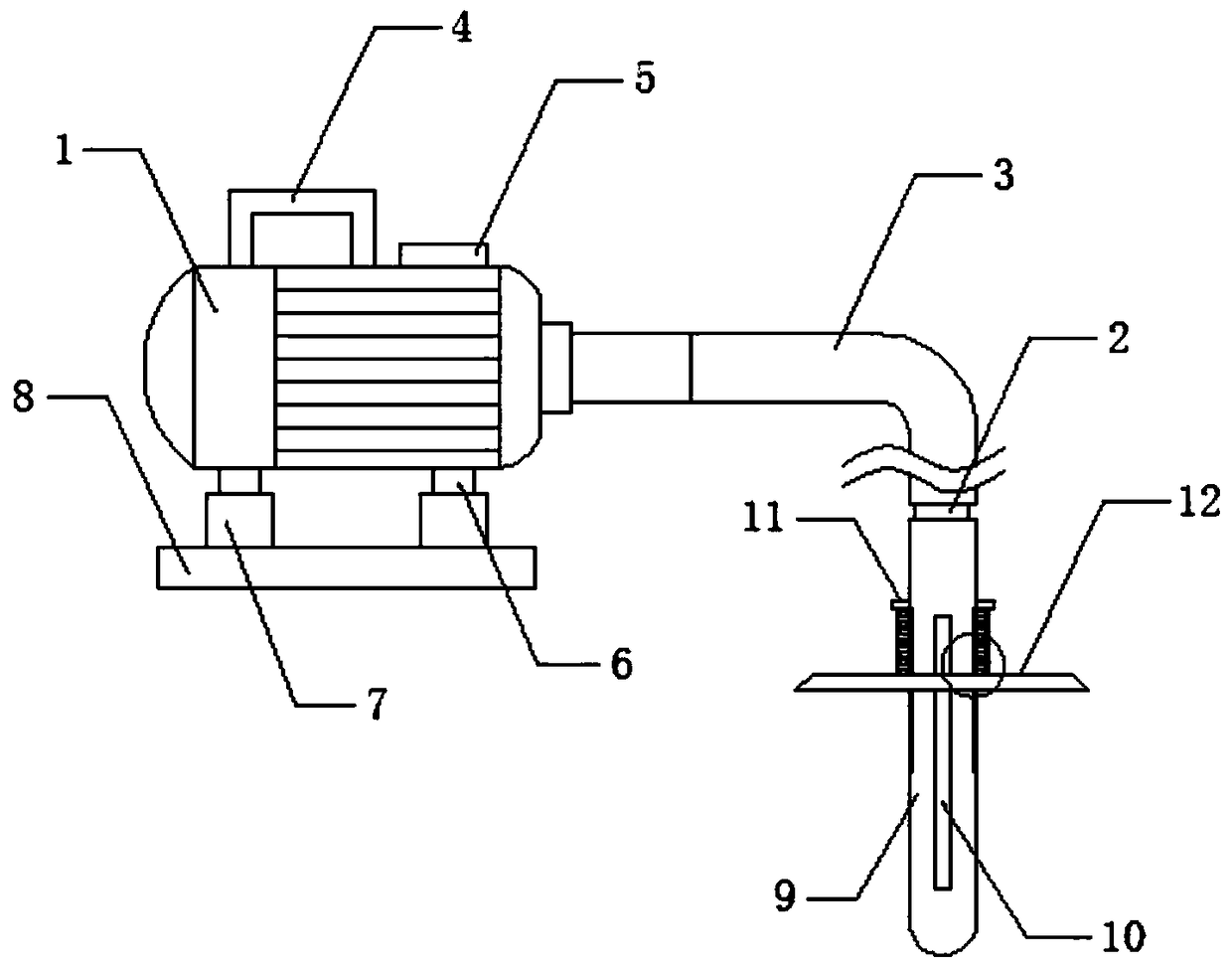 Brick making raw material energy-saving vibrator