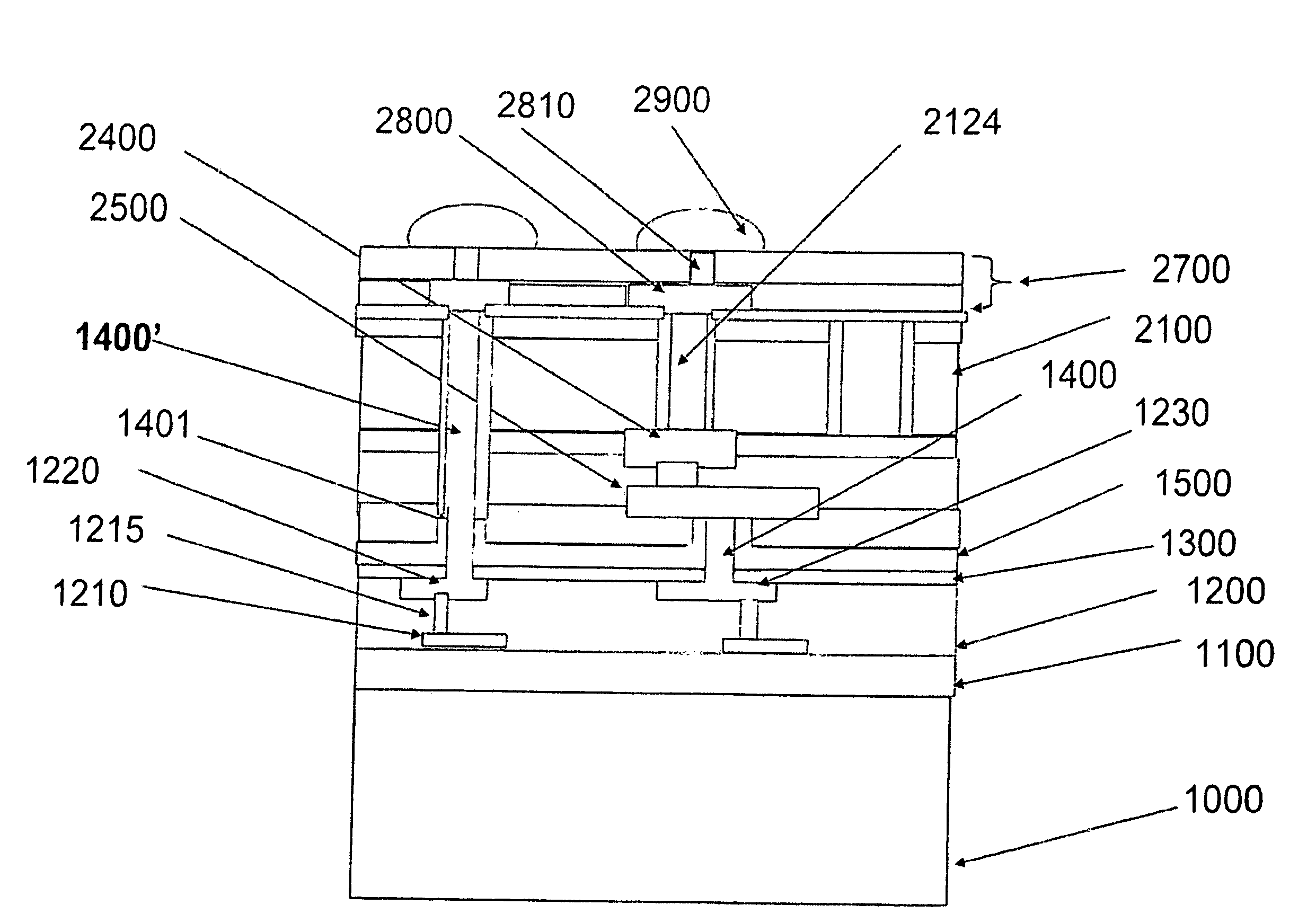 Lock and Key Through-Via Method for Wafer Level 3 D Integration and Structures Produced