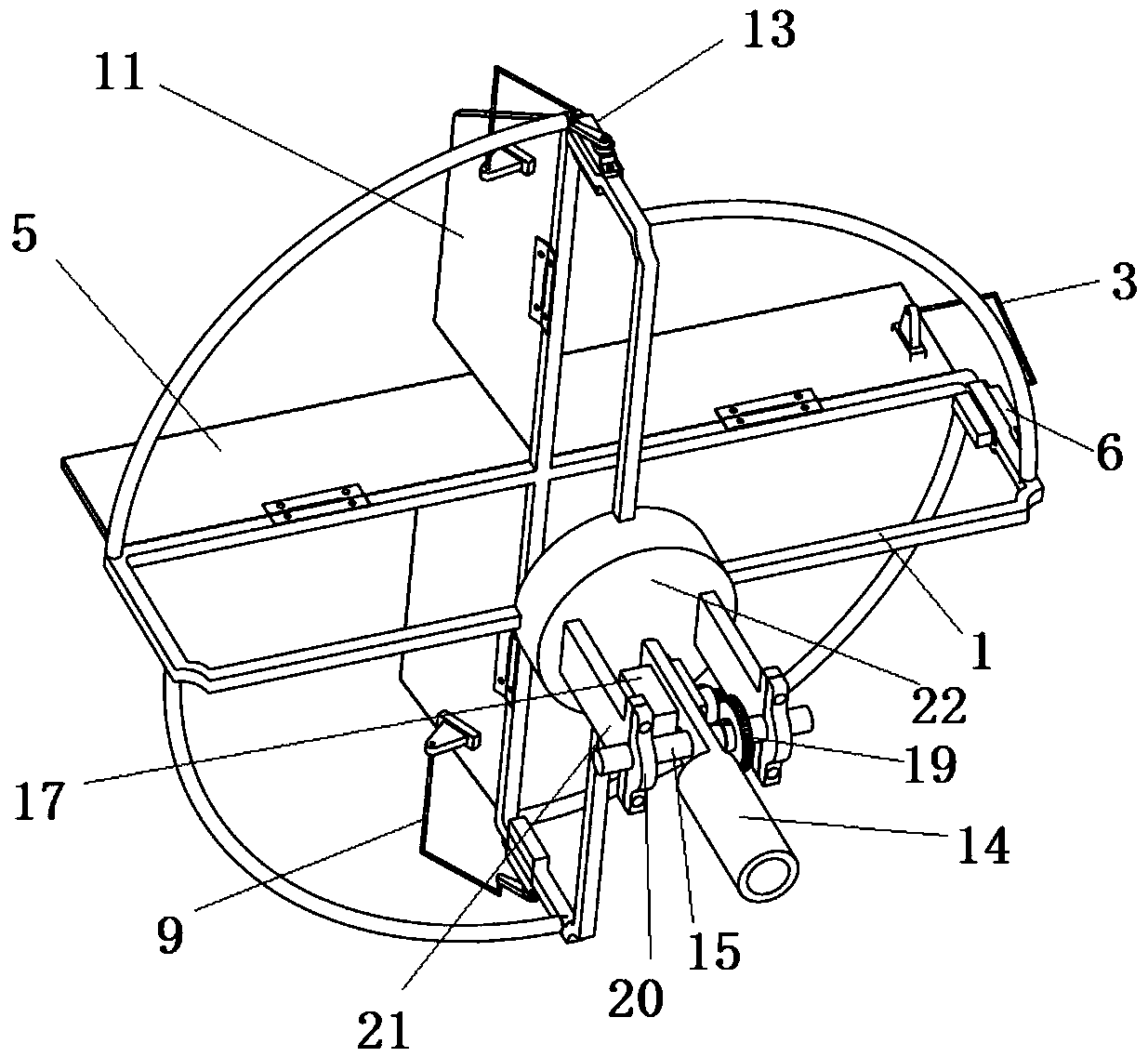Tilting mechanism with control surface
