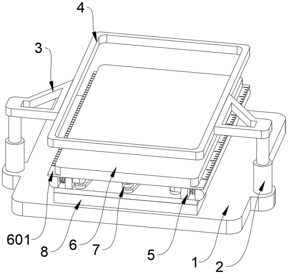 A short-sleeve printing and dyeing equipment with automatic paving function