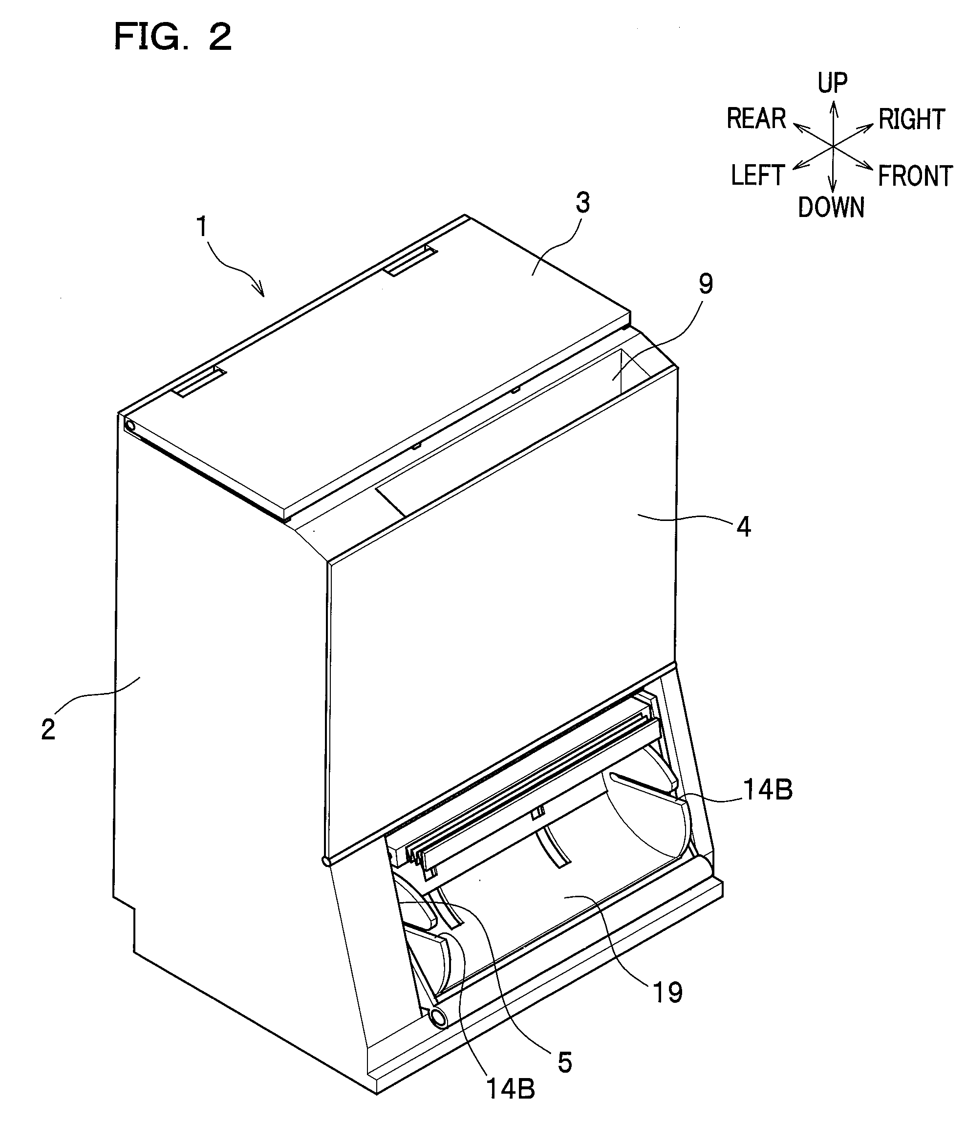 Configuration for an image forming apparatus having an upright recording medium storage unit