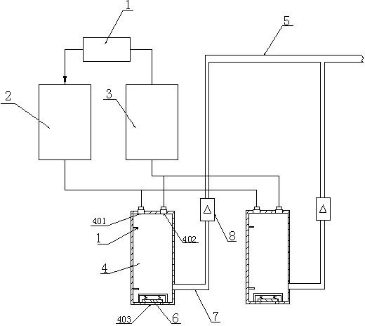 Binding type multilevel-pneumatic water pump