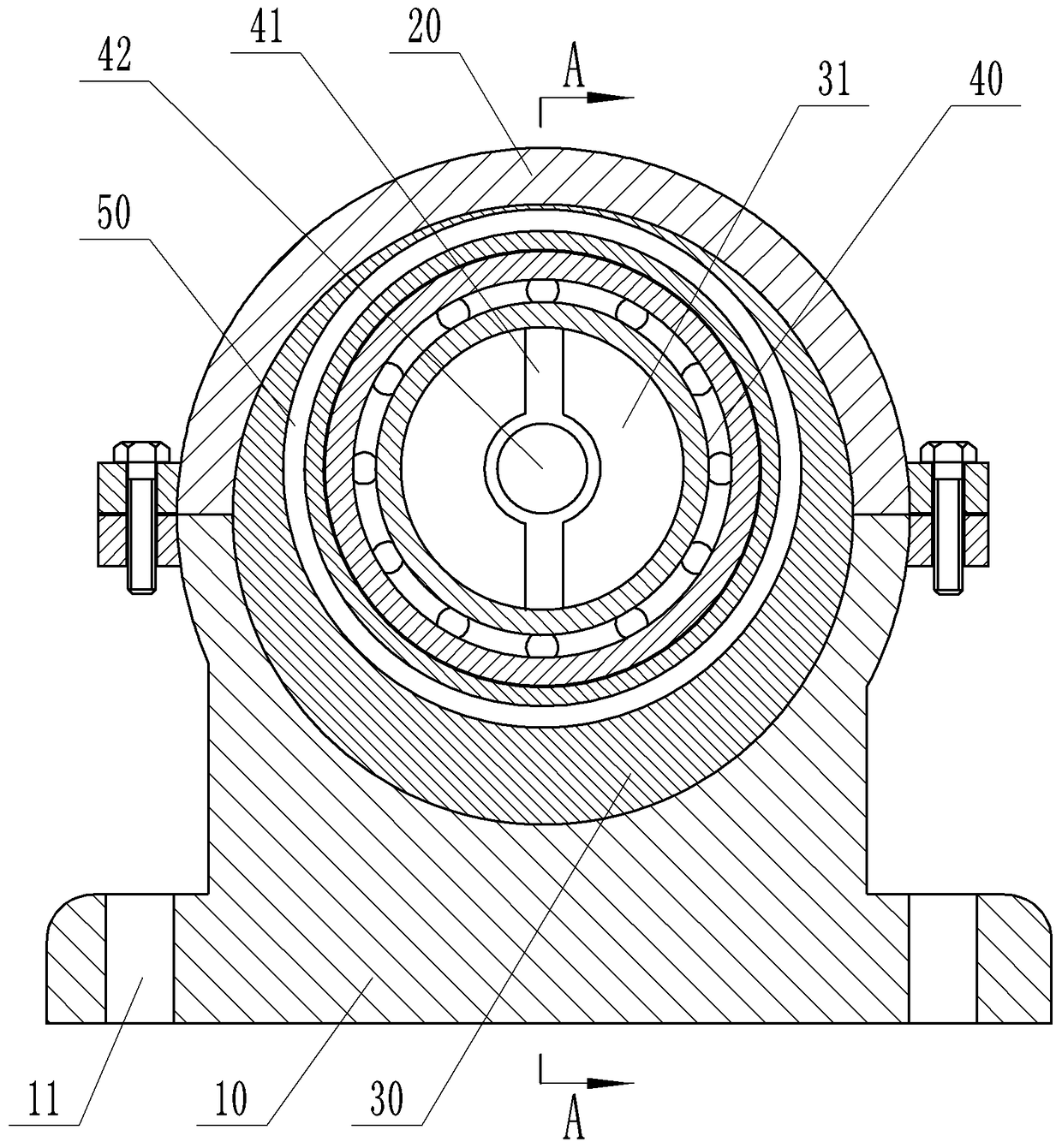 Bearing housing with cooling function