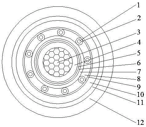 Power control composite braided shield flexible cable for urban railway system