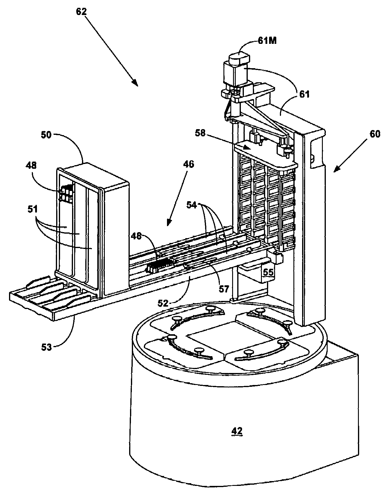 System for automatically storing and reprocessing patient sample's in an automatic clinical analyzer