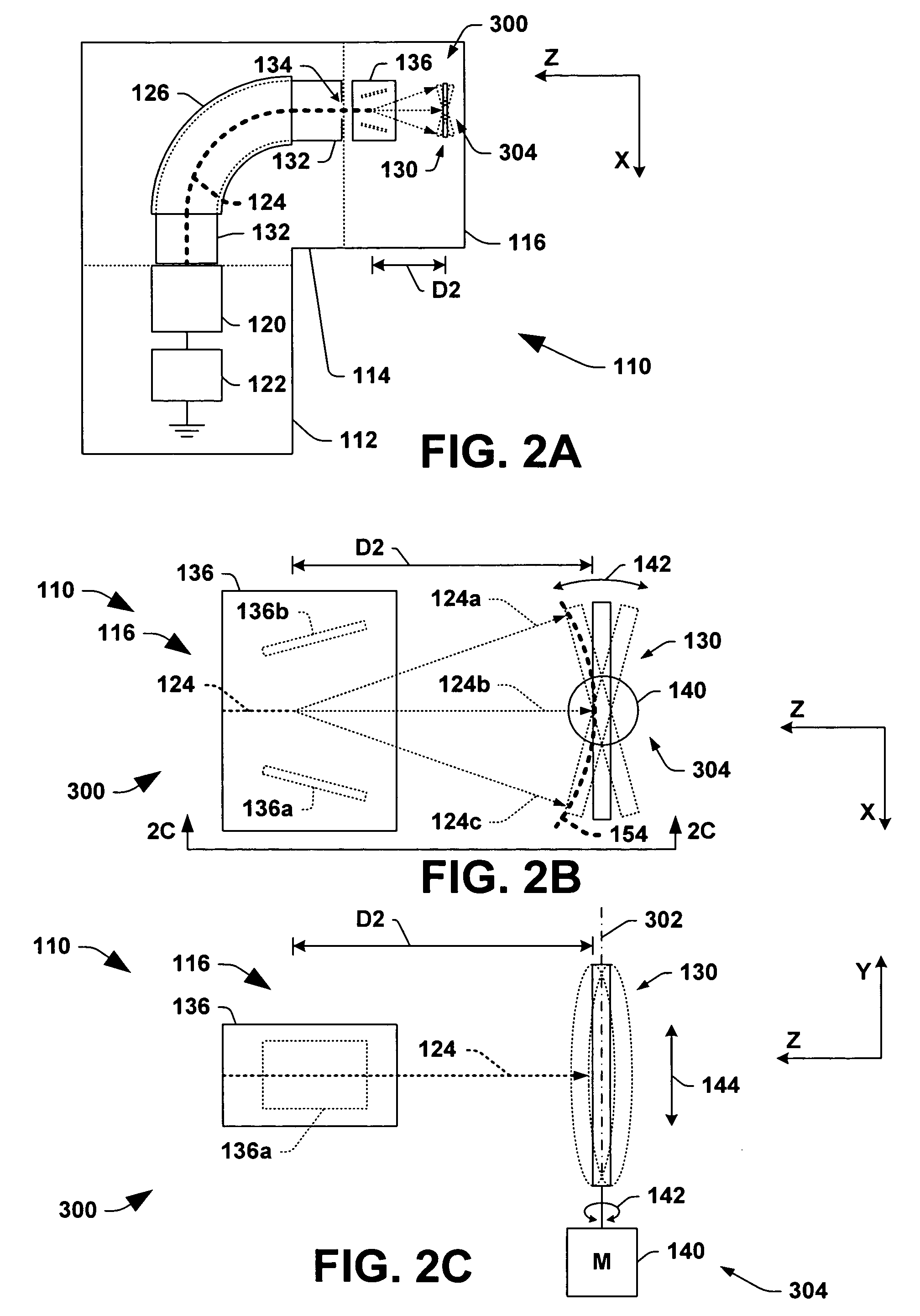 Scanning systems and methods for providing ions from an ion beam to a workpiece