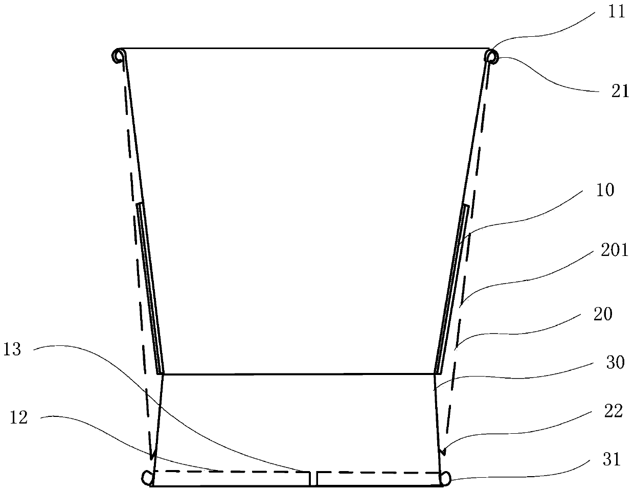 Rapid cooling paper cup