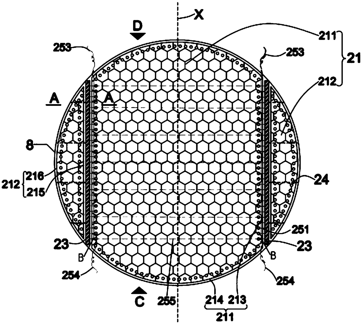 Circular open caisson waterproof canopy