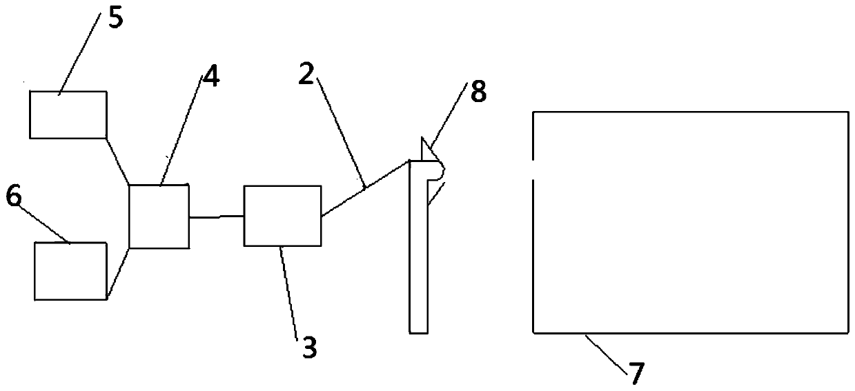 Flame monitoring device of lime rotary kiln