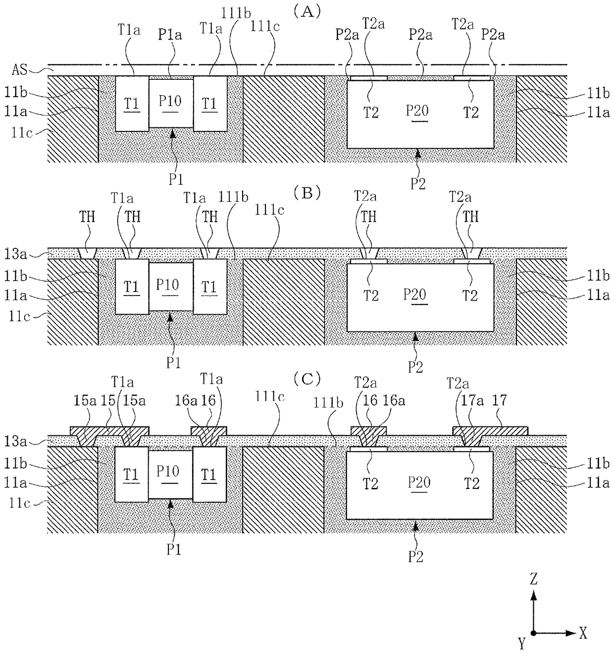 Substrate with built-in electronic components