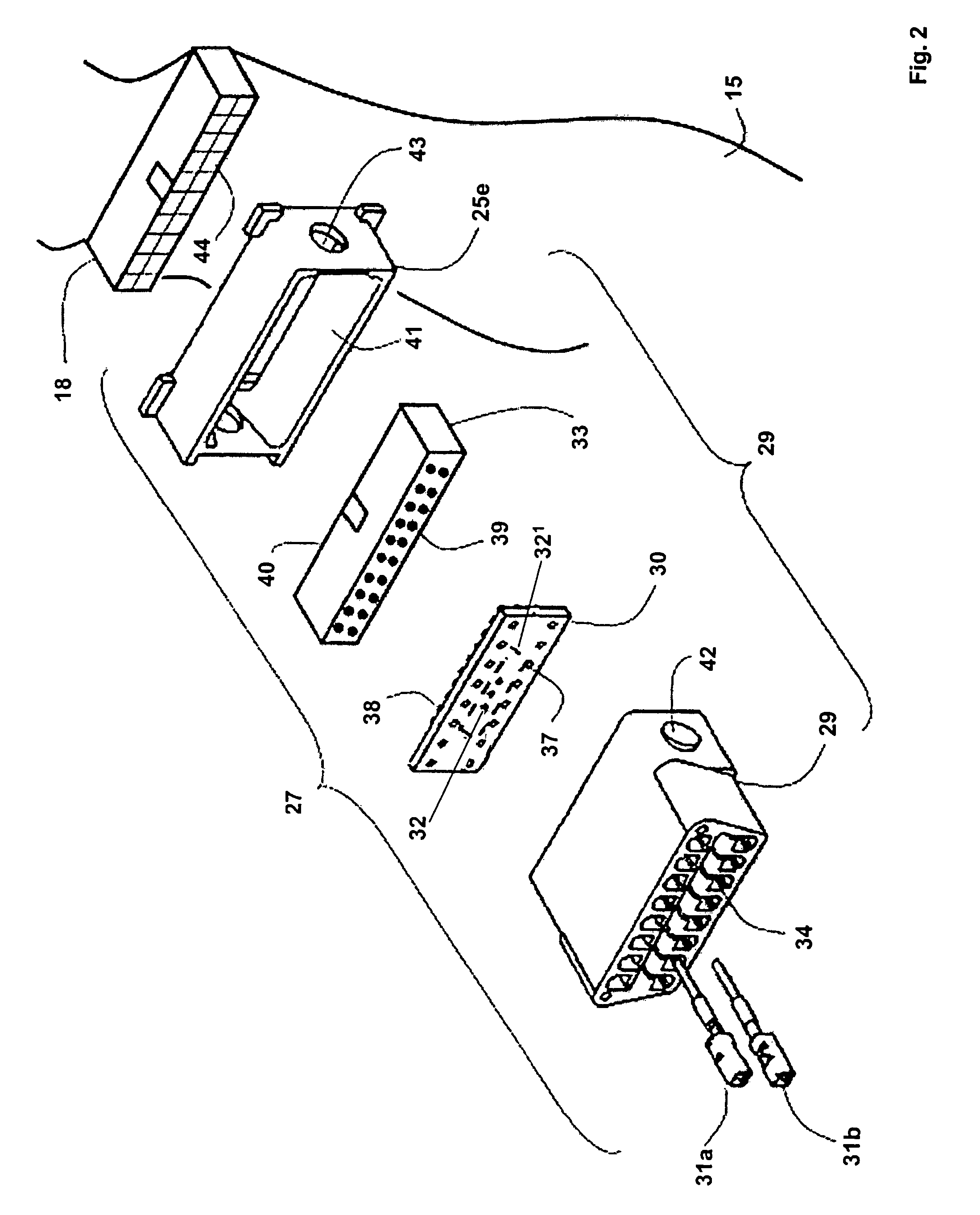In-vehicle wiring harness with multiple adaptors for an on-board diagnostic connector