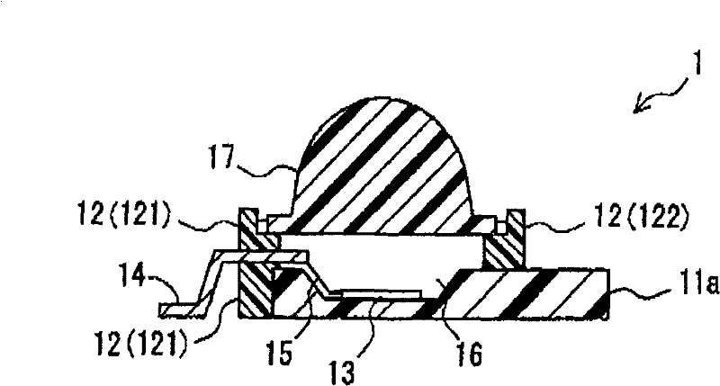 Heat-dissipating resin composition, substrate for LED mounting, reflector, and substrate for LED mounting having reflector portion