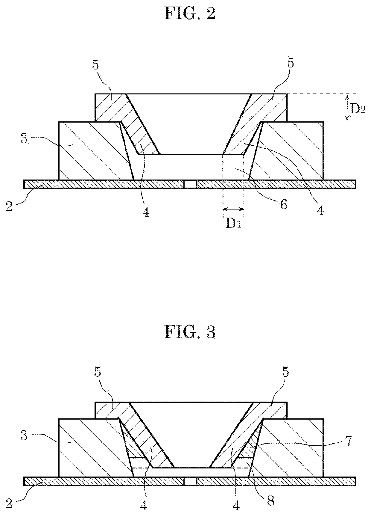 Package for installing semiconductor element, and semiconductor device