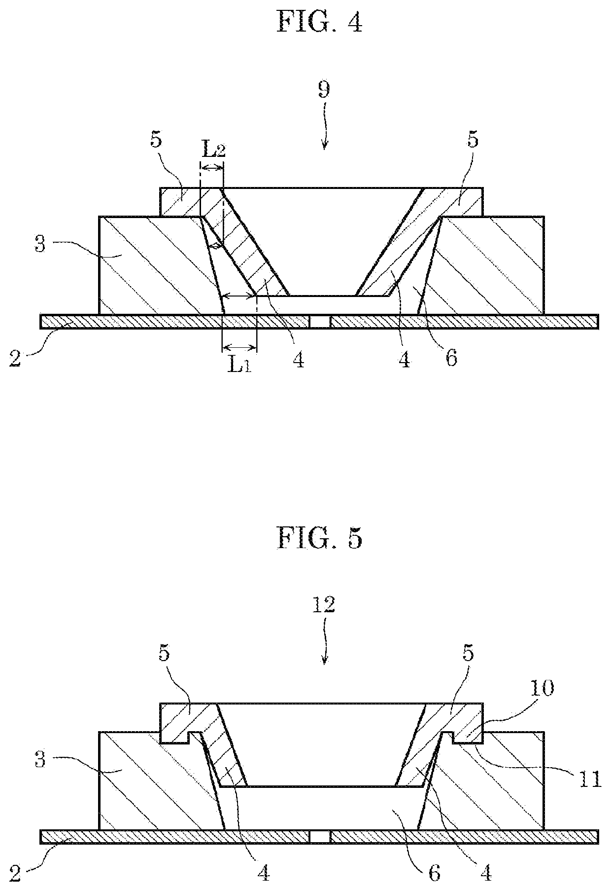 Package for installing semiconductor element, and semiconductor device