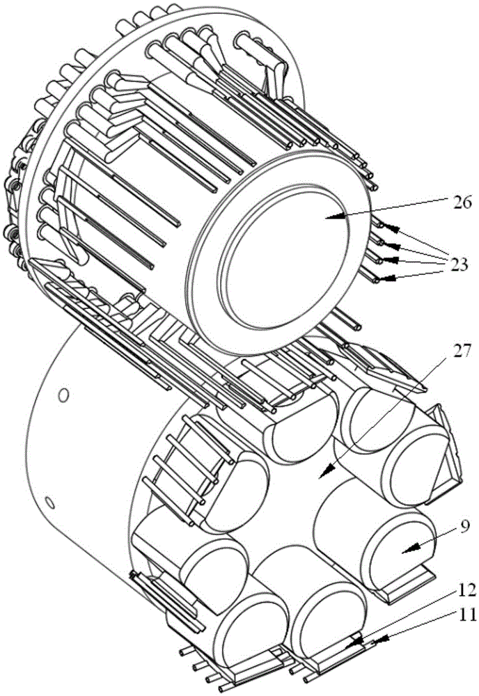 A method and device for high-speed soft transmission and variable pitch handover of bar material