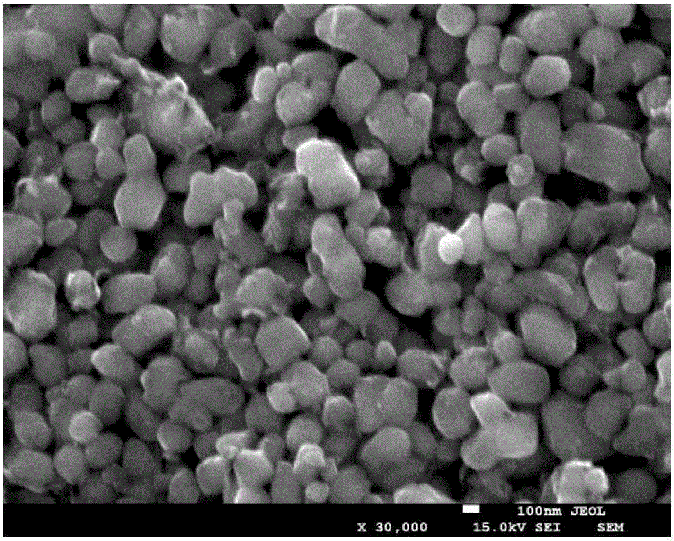 Method for reducing small-granular titanium dioxide in titanium dioxide