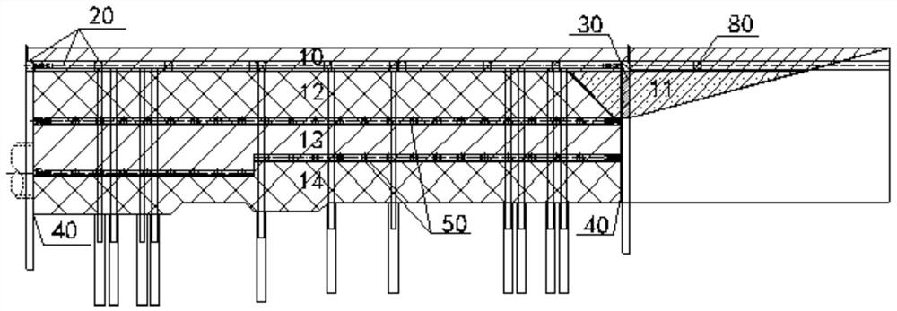 Construction method of rapid excavation of super-large and super-deep foundation pit for subway station piles and inner support