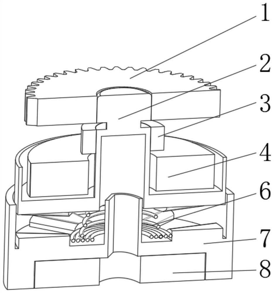 Automatic door opening and closing device with torque induction and automatic clutch