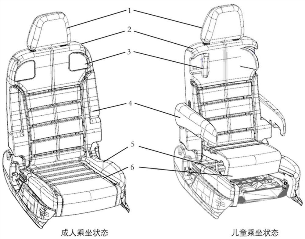 Integrated electric child seat