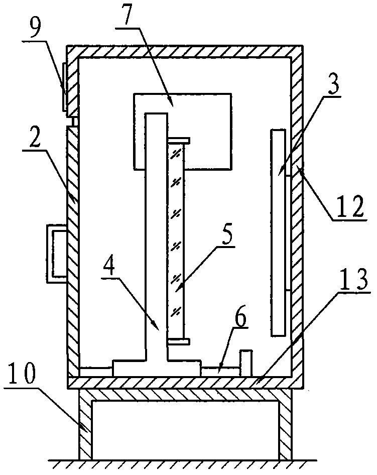 Synchronous clamping assembly test stand for two-sided ultraviolet ageing test