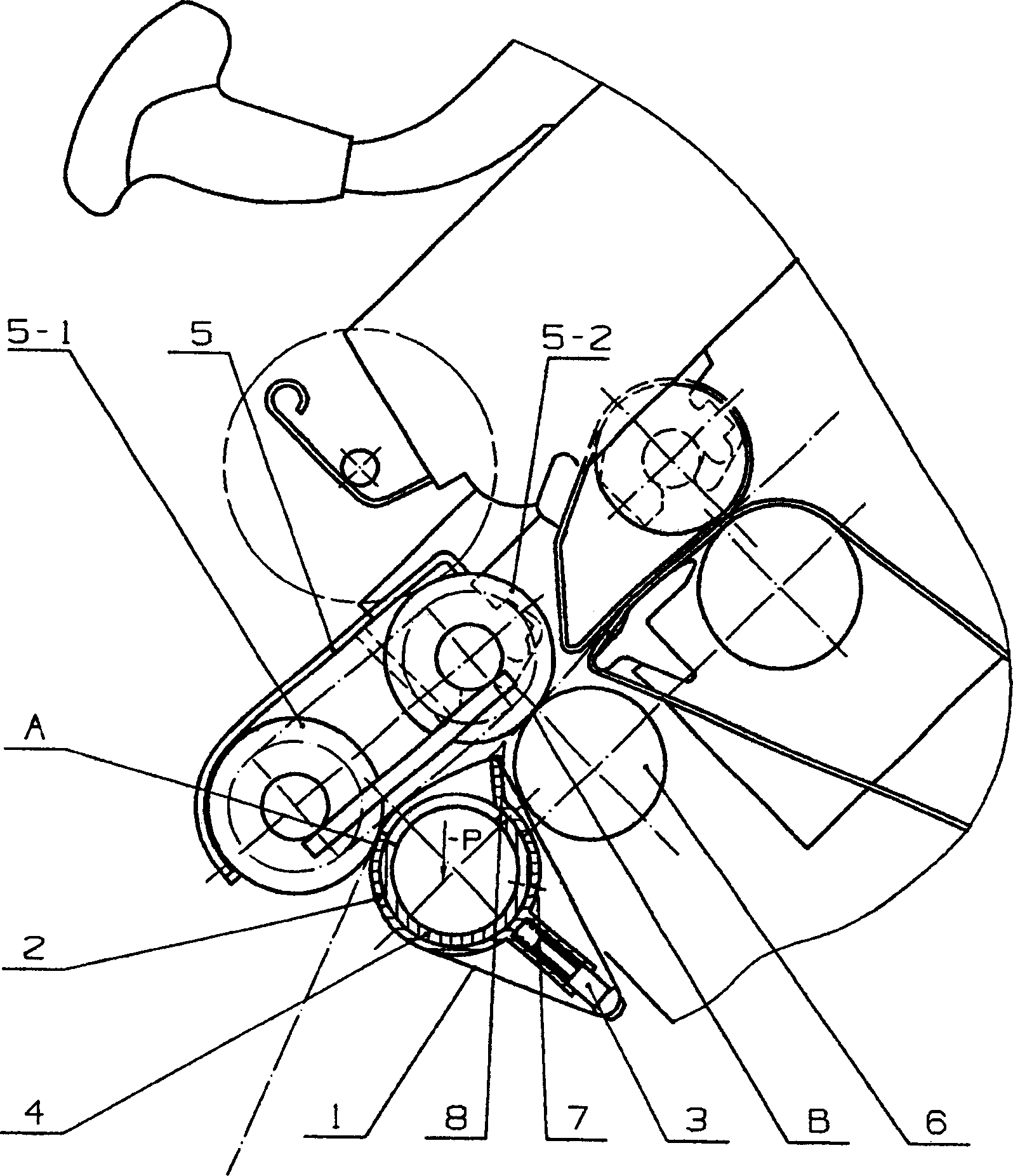 Tightness spinning device of ring spinning frame