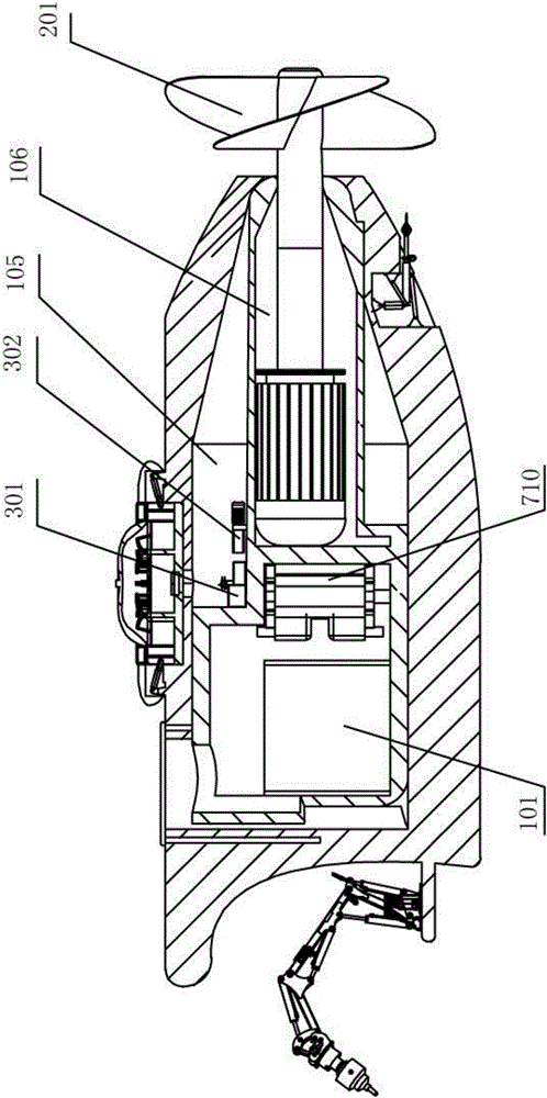 Floating type deep sea automatic mining robot