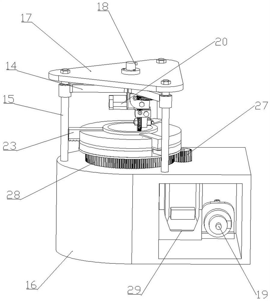 A rotary scraping single tooth experimental device