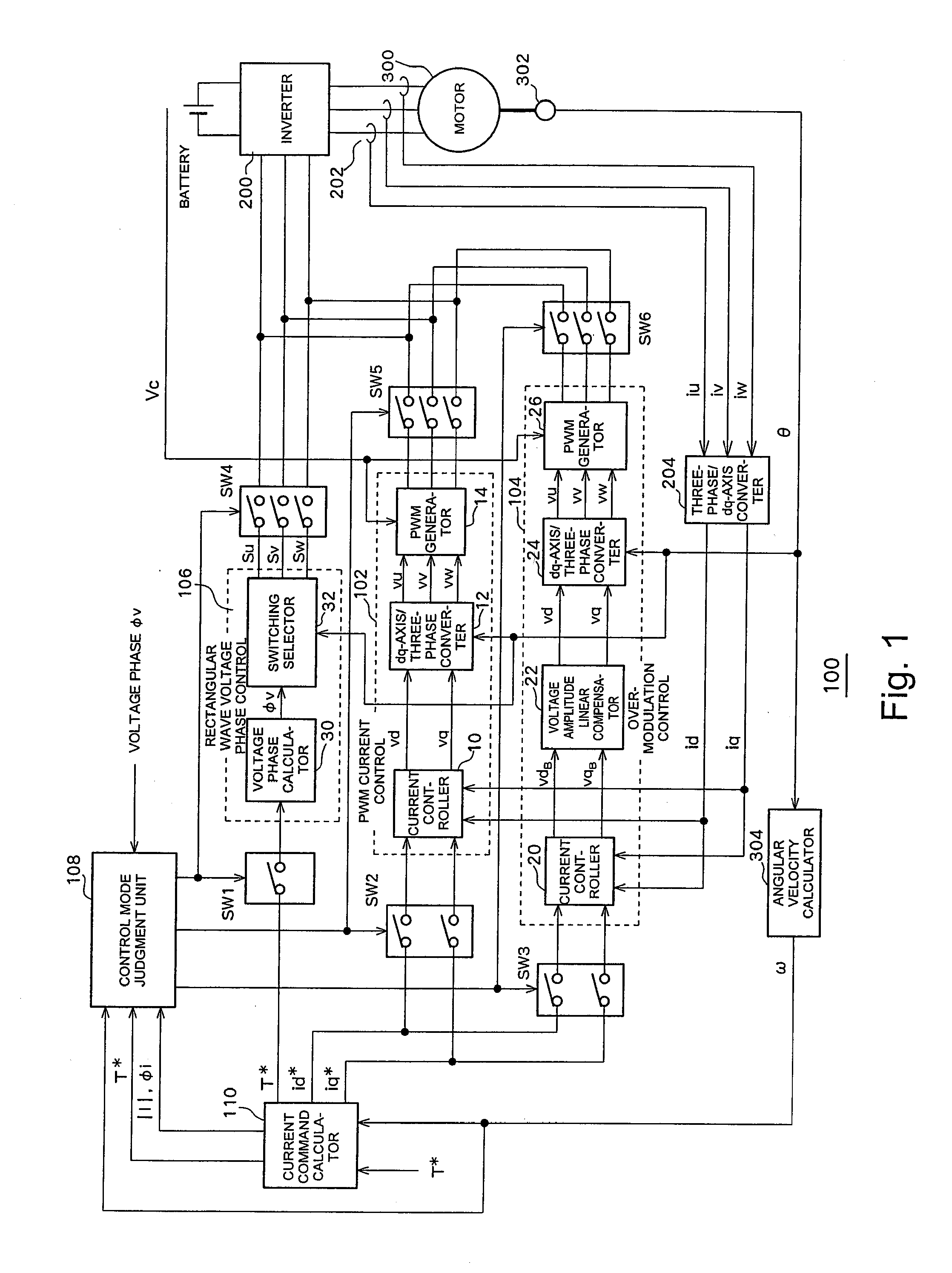Ac motor drive control device and method