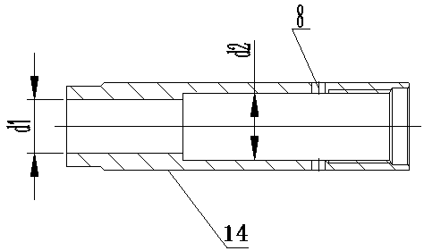 High-pressure water rotary nozzle with axial thrust self-balancing function