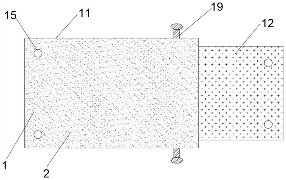 Telescopic connecting piece for plate-type solid wood furniture