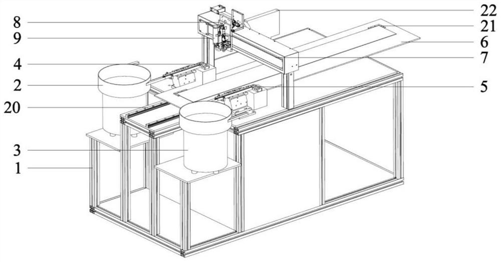 Double-end automatic feeding lens placement machine