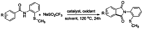 Preparation method of N-(2-methylthiophenyl)isoindole-1,3-diketone compound