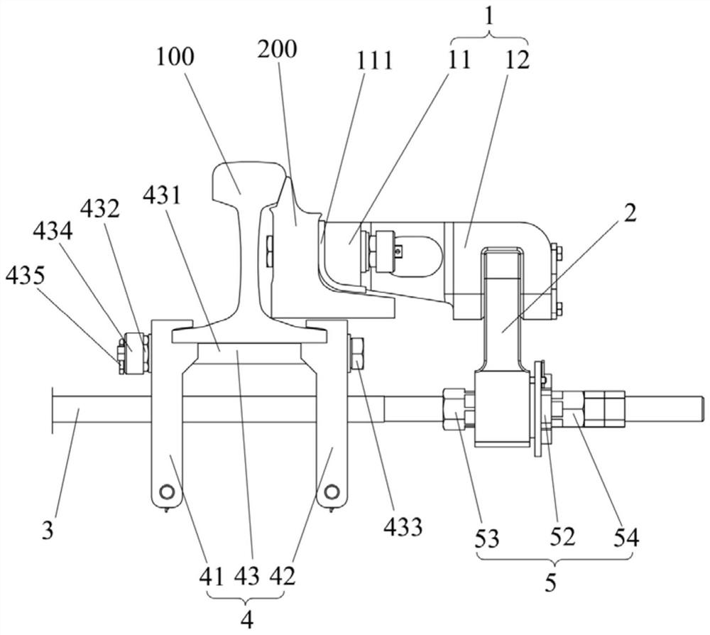 Railway turnout indication rod device