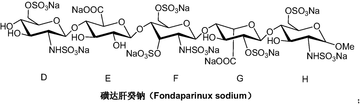 Method for synthesizing fondaparinux sodium monosaccharide intermediate