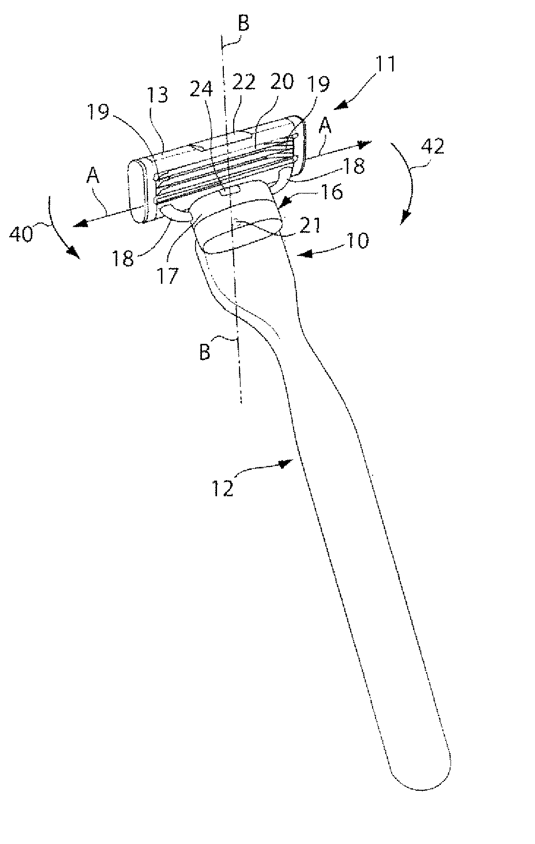 Safety razor with multi-pivot blade unit